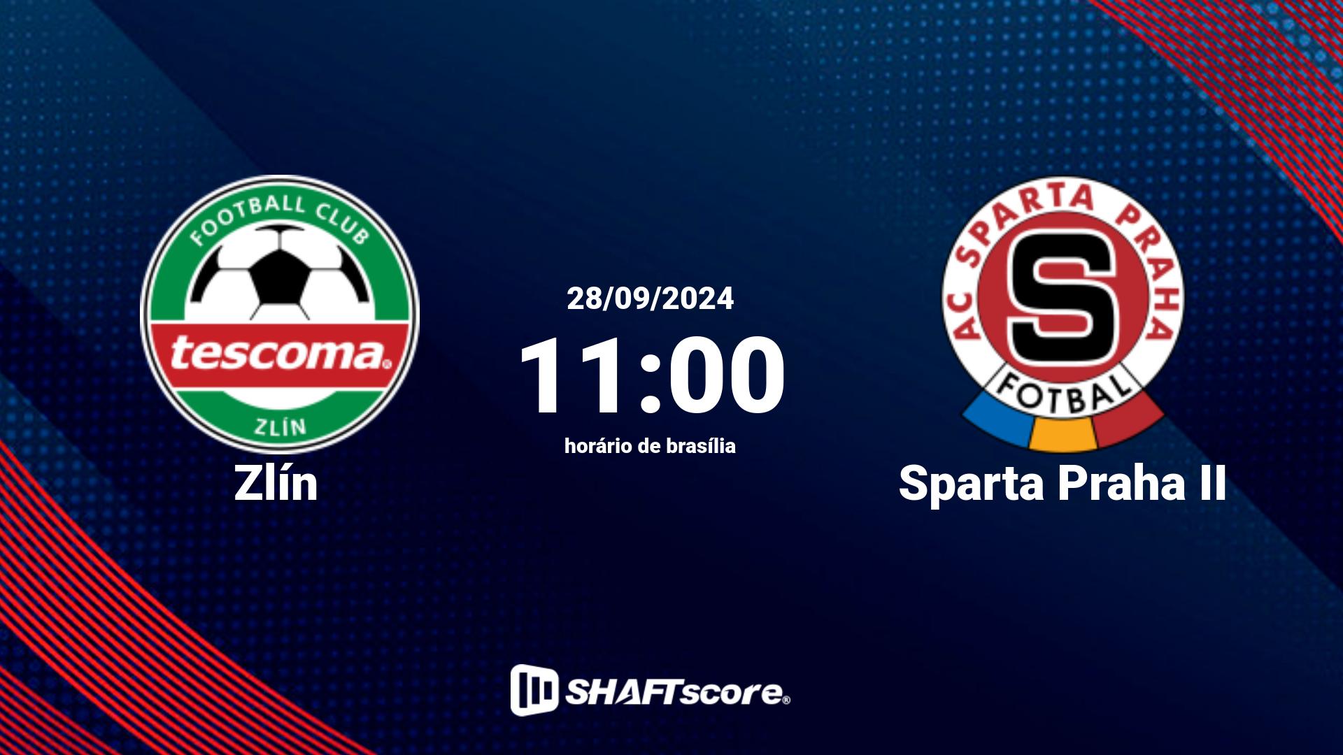 Estatísticas do jogo Zlín vs Sparta Praha II 28.09 11:00