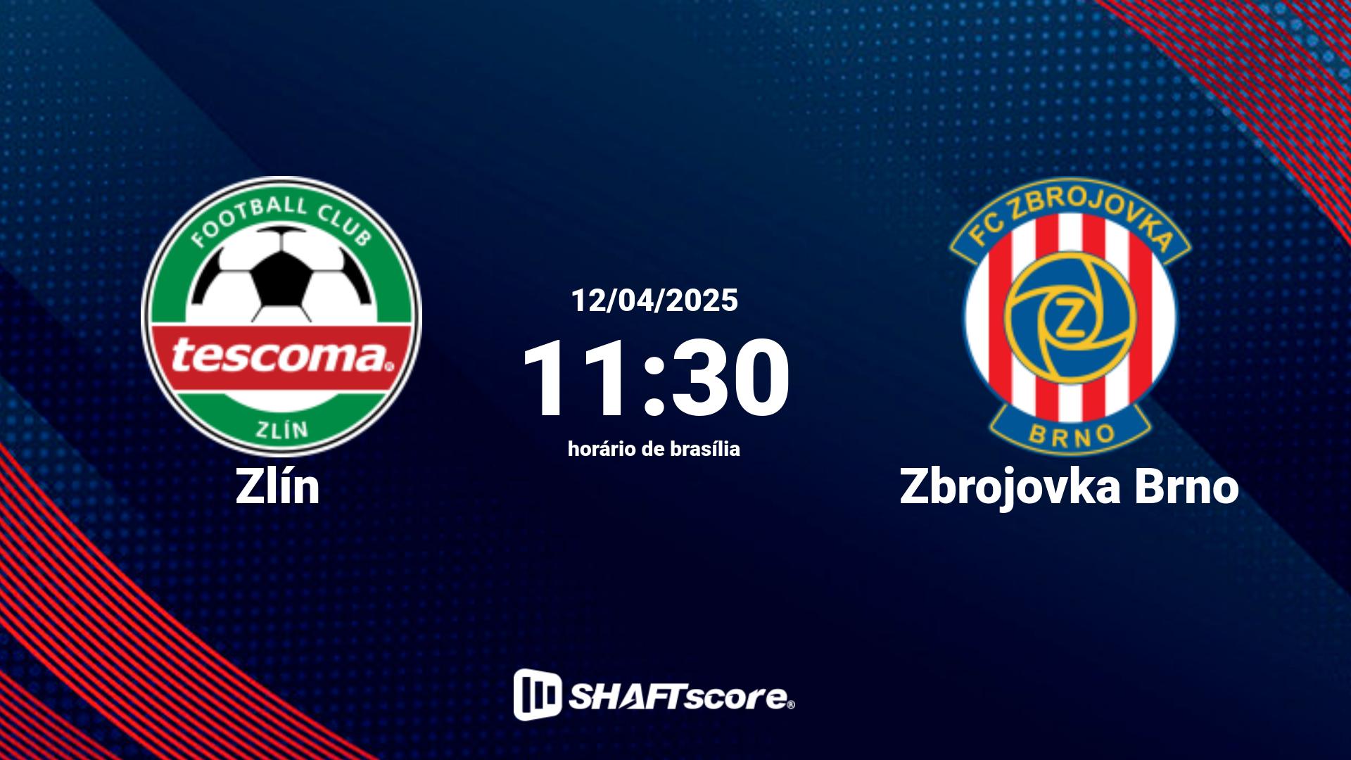 Estatísticas do jogo Zlín vs Zbrojovka Brno 12.04 11:30