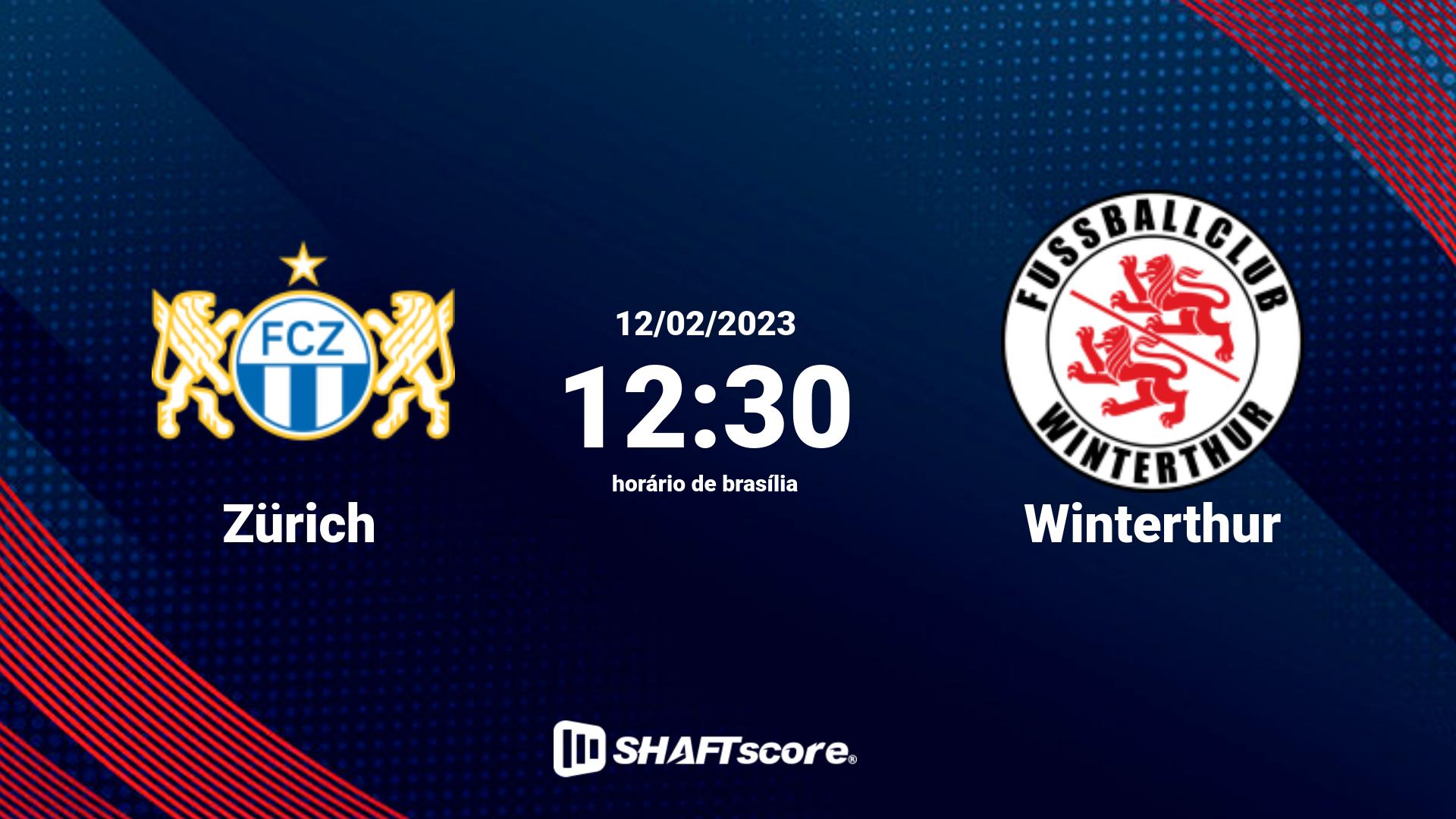 Estatísticas do jogo Zürich vs Winterthur 12.02 12:30