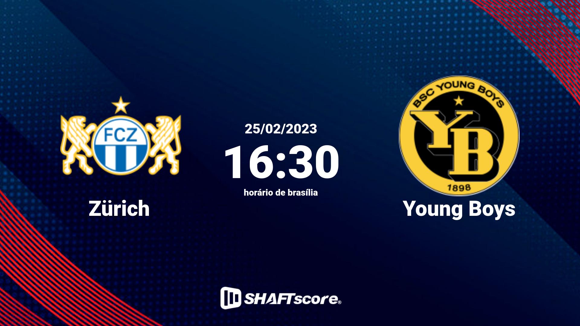 Estatísticas do jogo Zürich vs Young Boys 25.02 16:30