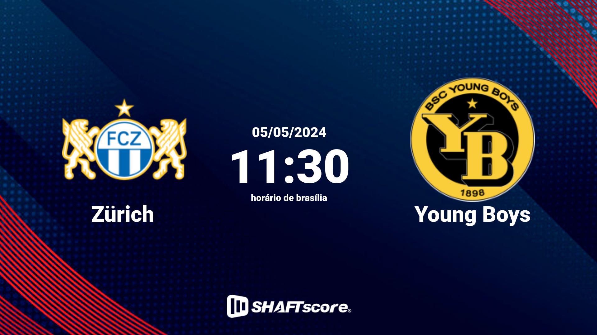 Estatísticas do jogo Zürich vs Young Boys 05.05 11:30