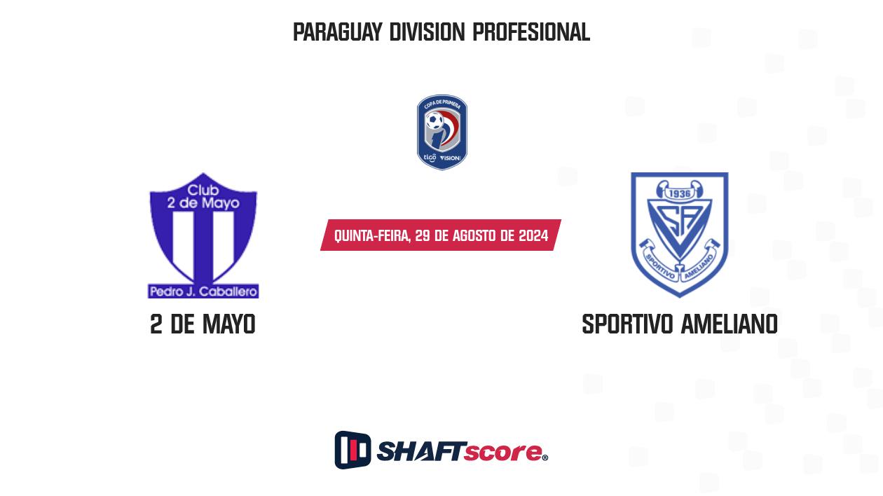 Palpite: 2 de Mayo vs Sportivo Ameliano