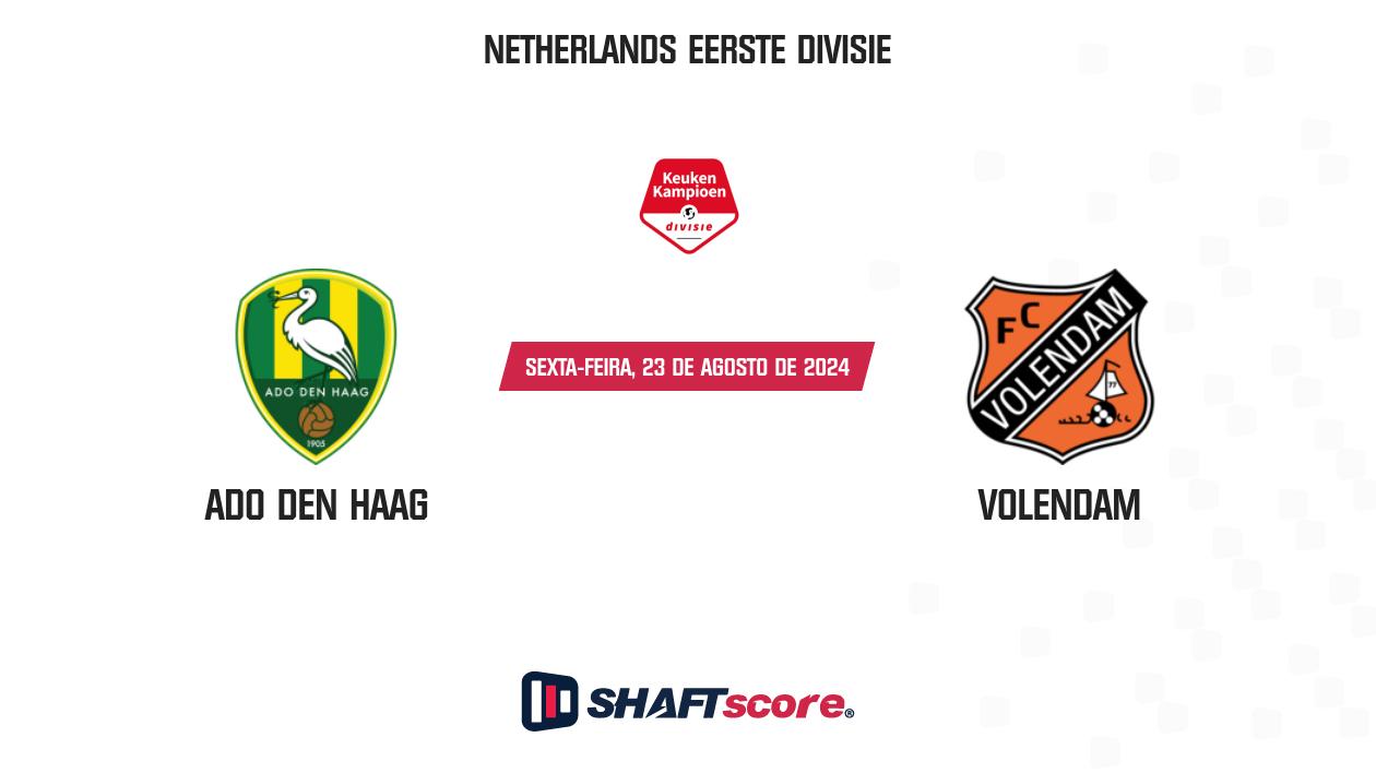 Palpite: ADO Den Haag vs Volendam