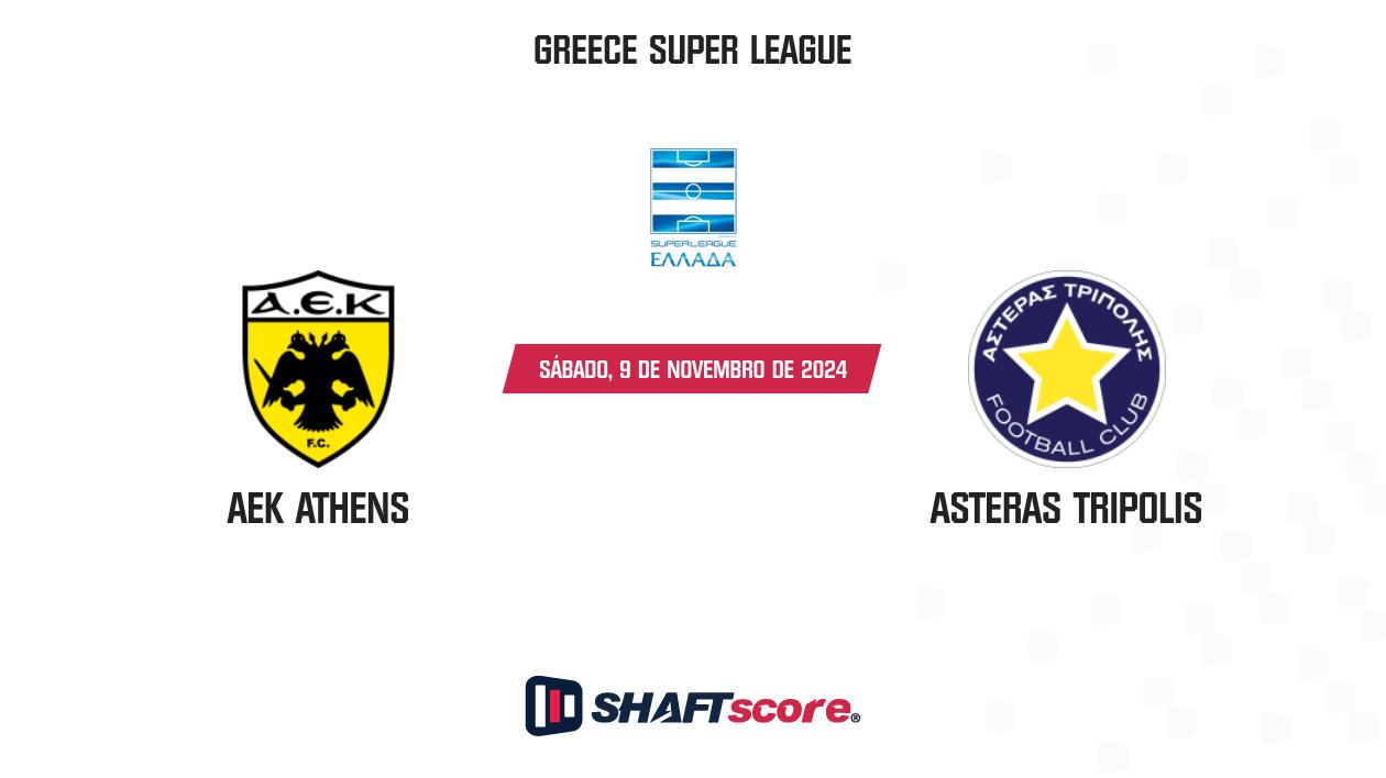 Palpite: AEK Athens vs Asteras Tripolis