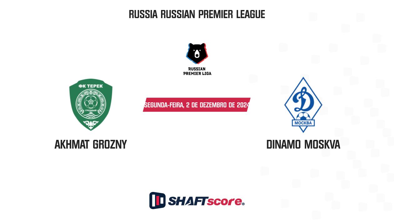 Palpite: Akhmat Grozny vs Dinamo Moskva