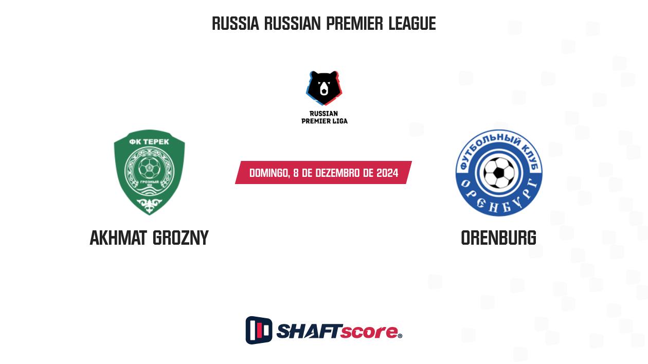 Palpite: Akhmat Grozny vs Orenburg