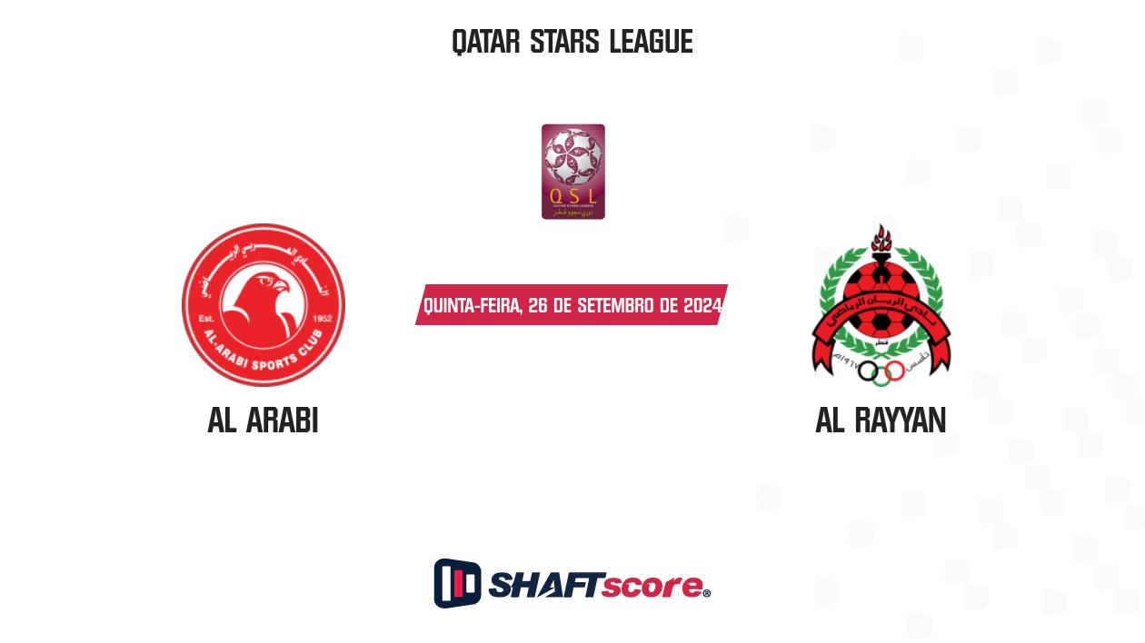 Palpite: Al Arabi vs Al Rayyan