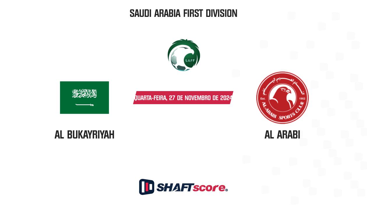 Palpite: Al Bukayriyah vs Al Arabi