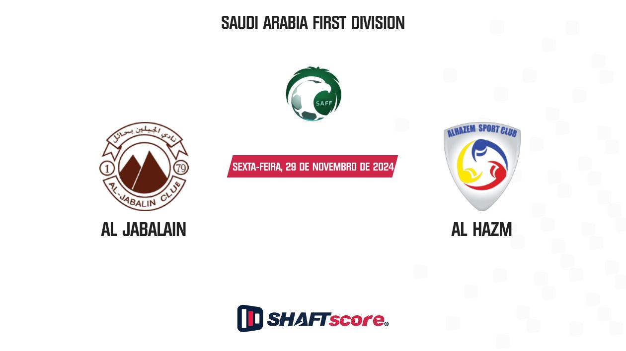 Palpite: Al Jabalain vs Al Hazm