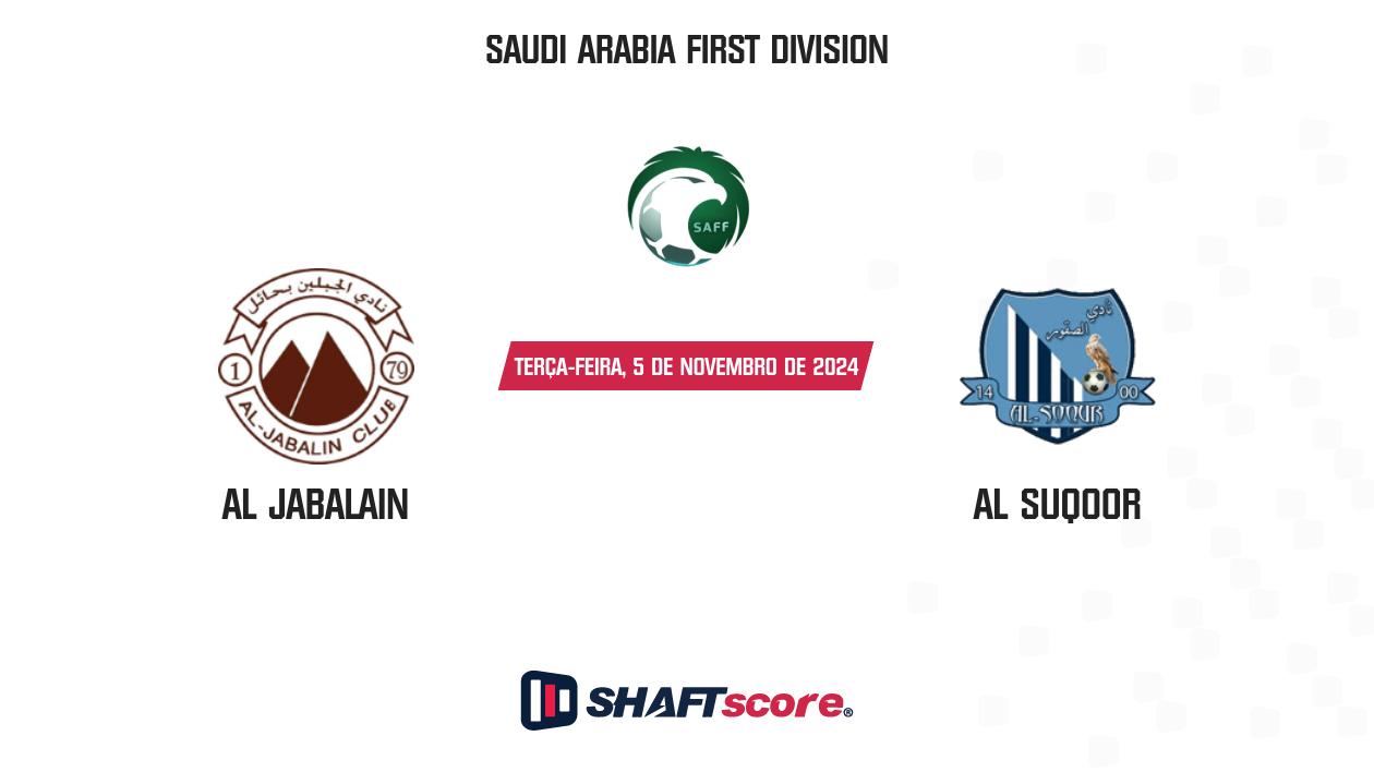 Palpite: Al Jabalain vs Al Suqoor