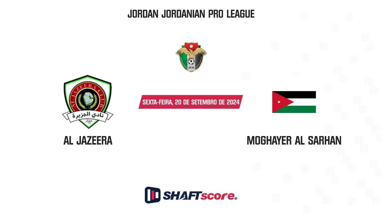 Palpite: Al Jazeera vs Moghayer Al Sarhan