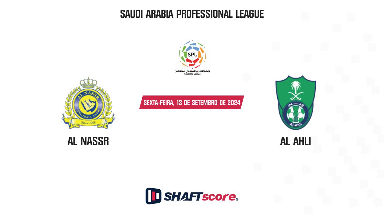 Palpite: Al Nassr vs Al Ahli