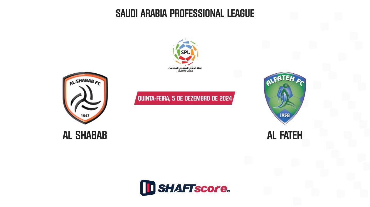 Palpite: Al Shabab vs Al Fateh