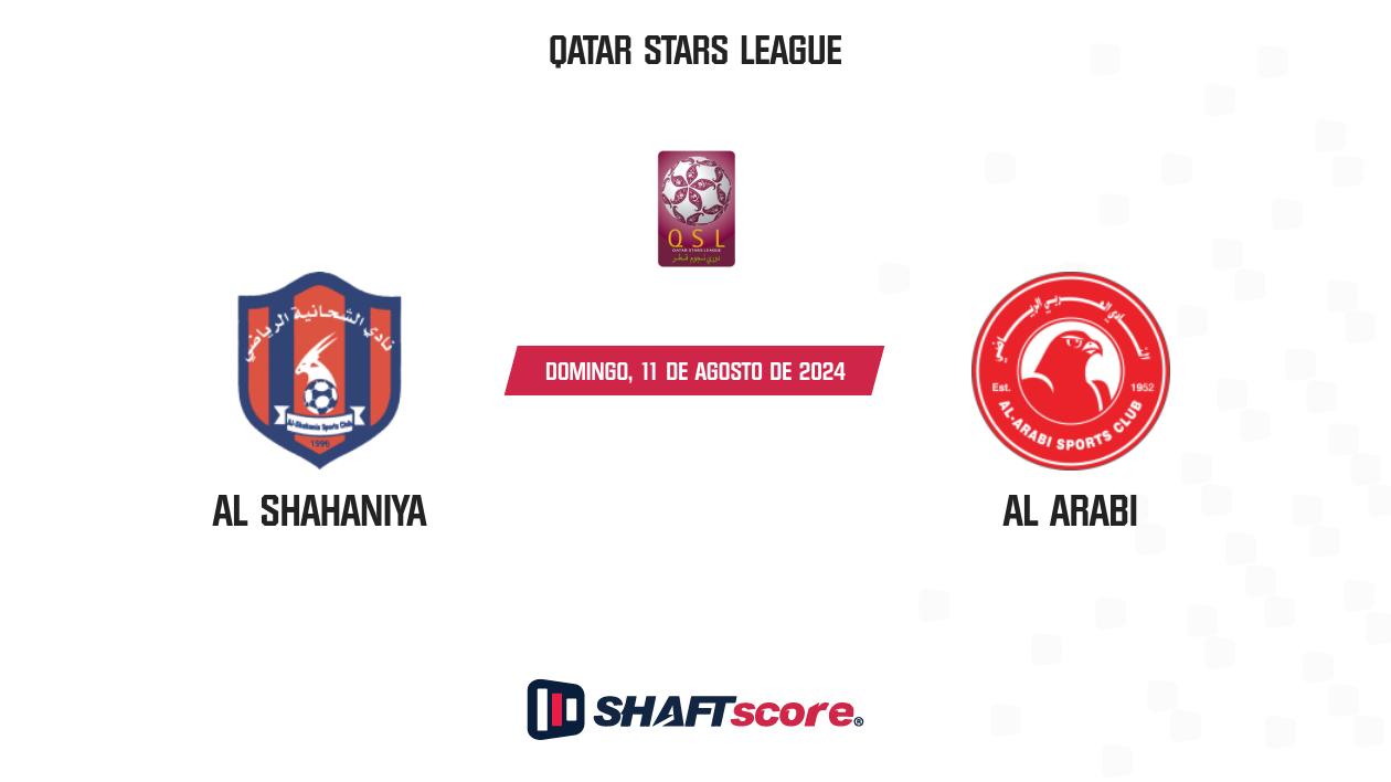 Palpite: Al Shahaniya vs Al Arabi