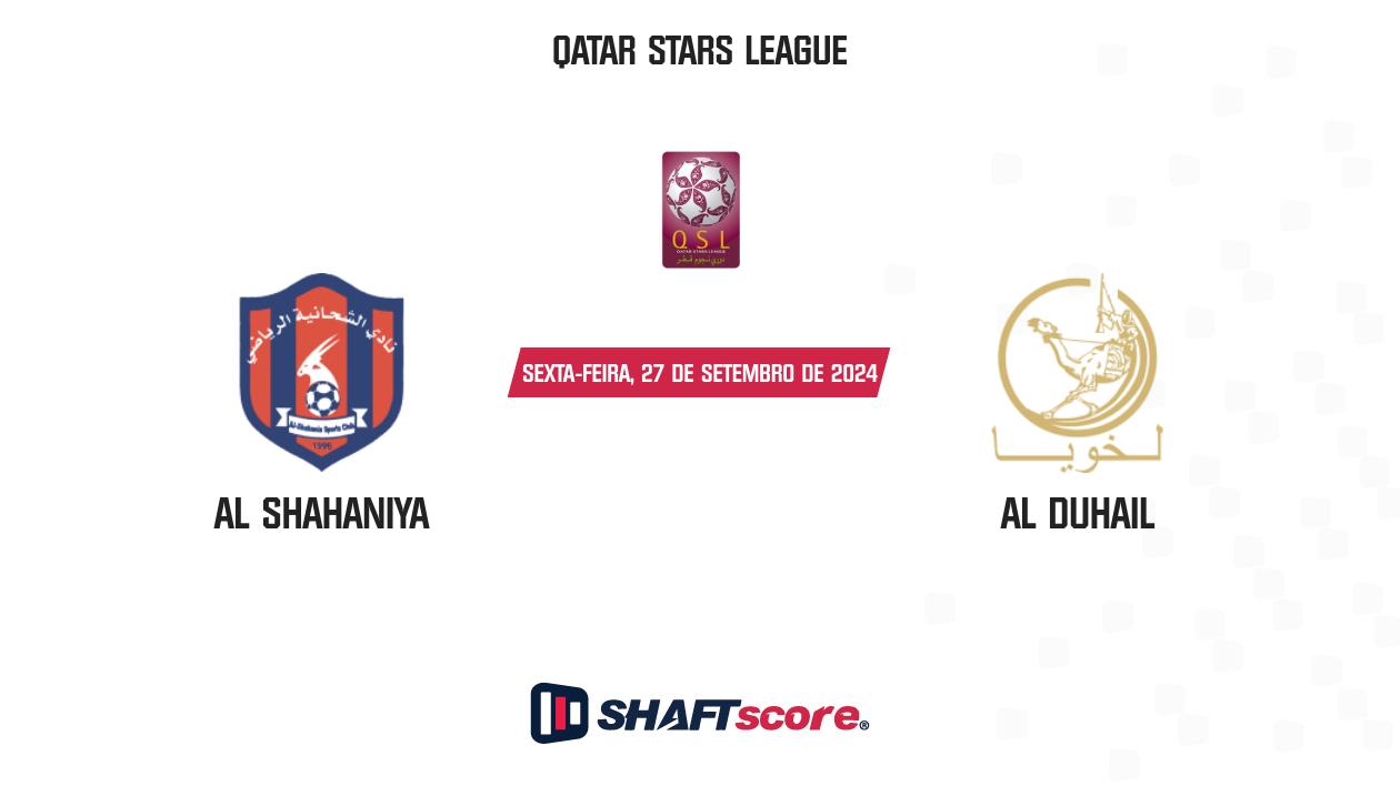 Palpite: Al Shahaniya vs Al Duhail