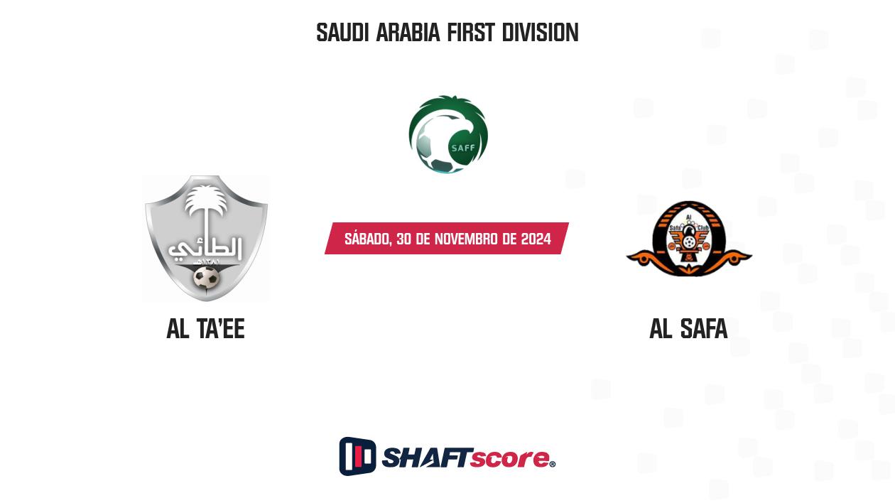 Palpite: Al Ta'ee vs Al Safa