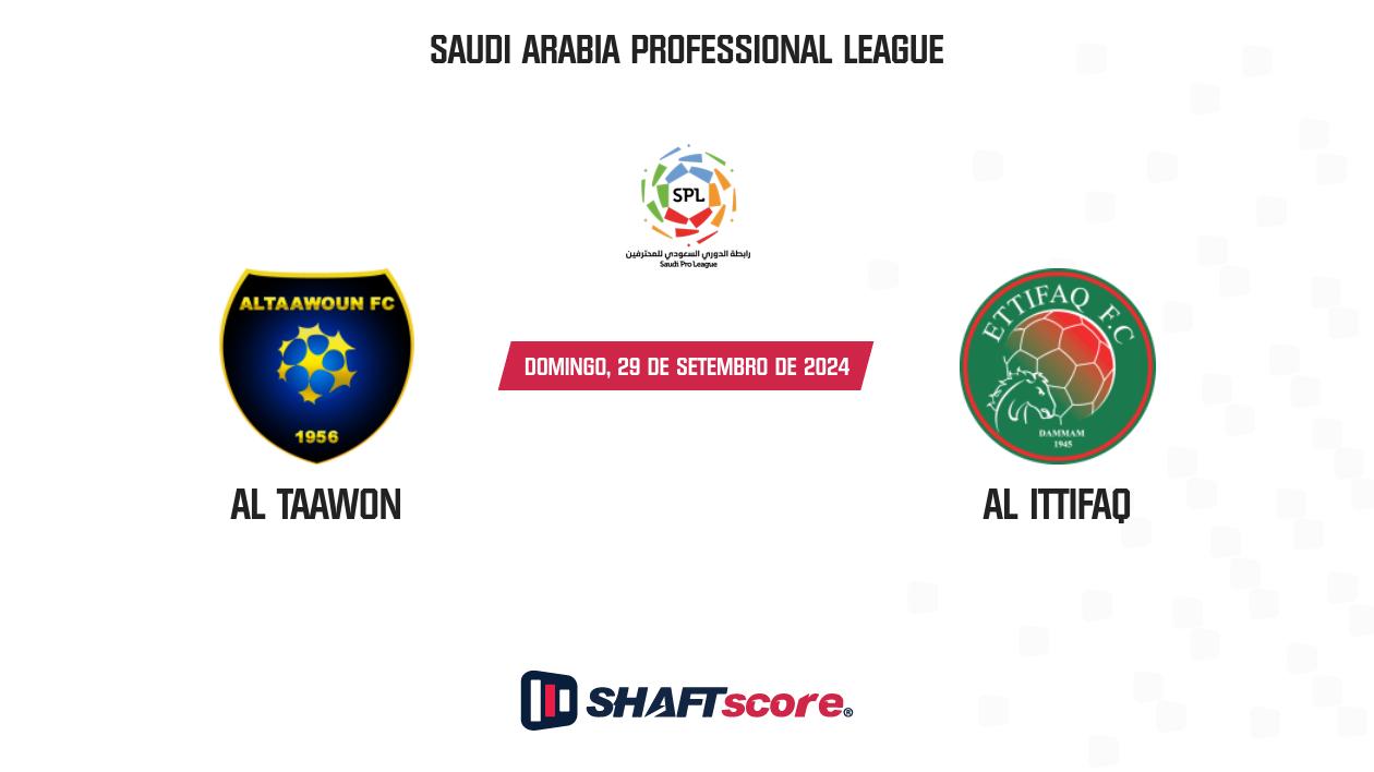 Palpite: Al Taawon vs Al Ittifaq