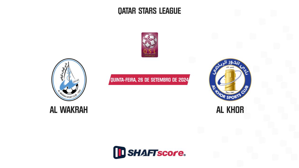 Palpite: Al Wakrah vs Al Khor