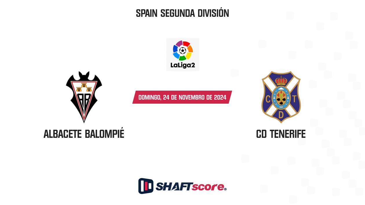 Palpite: Albacete Balompié vs CD Tenerife