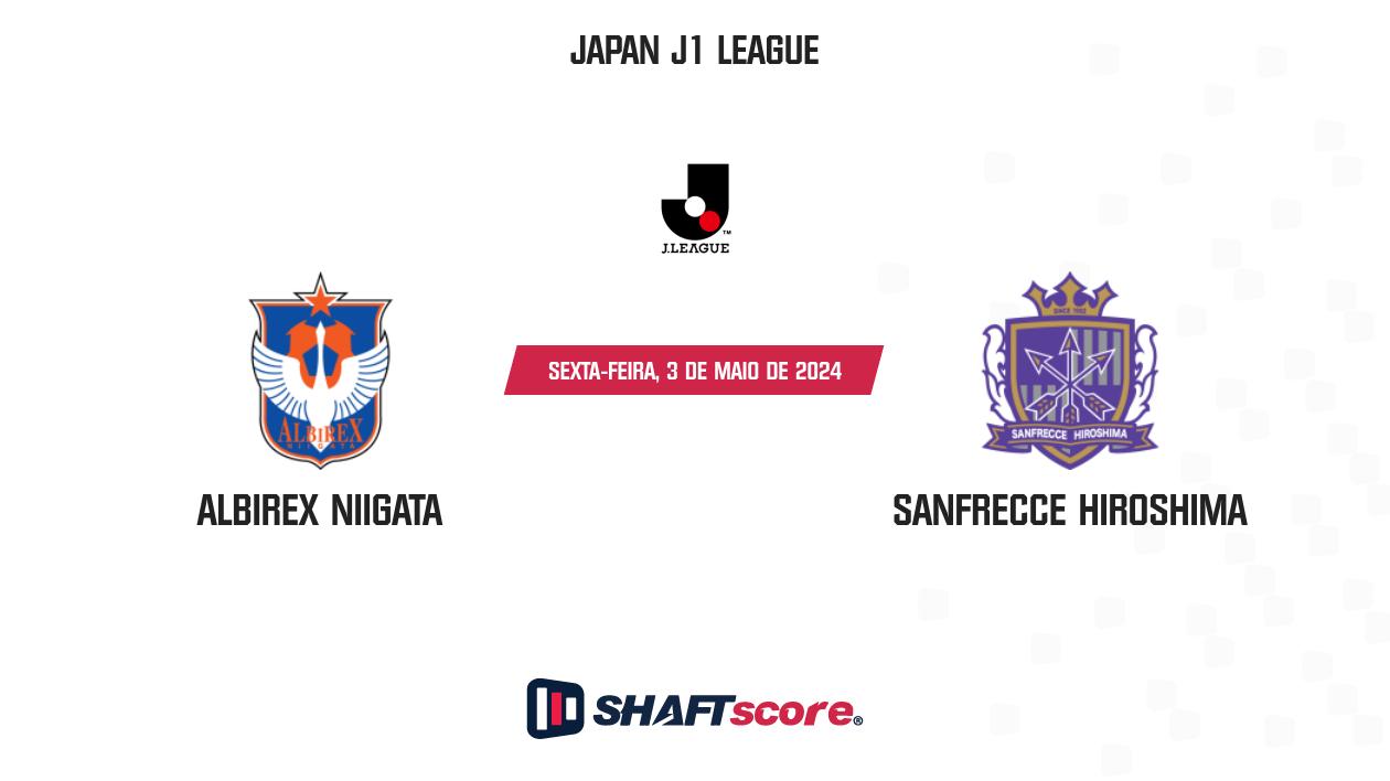 Palpite: Albirex Niigata vs Sanfrecce Hiroshima