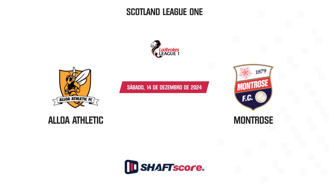 Palpite: Alloa Athletic vs Montrose