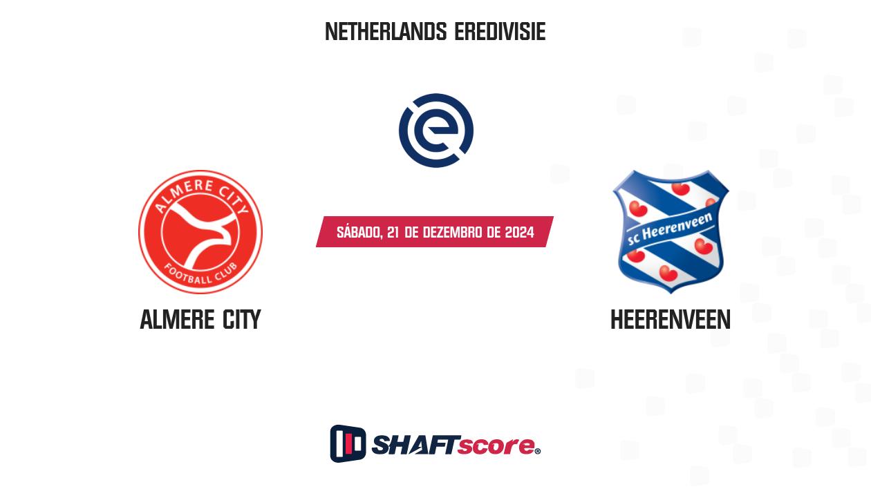 Palpite: Almere City vs Heerenveen