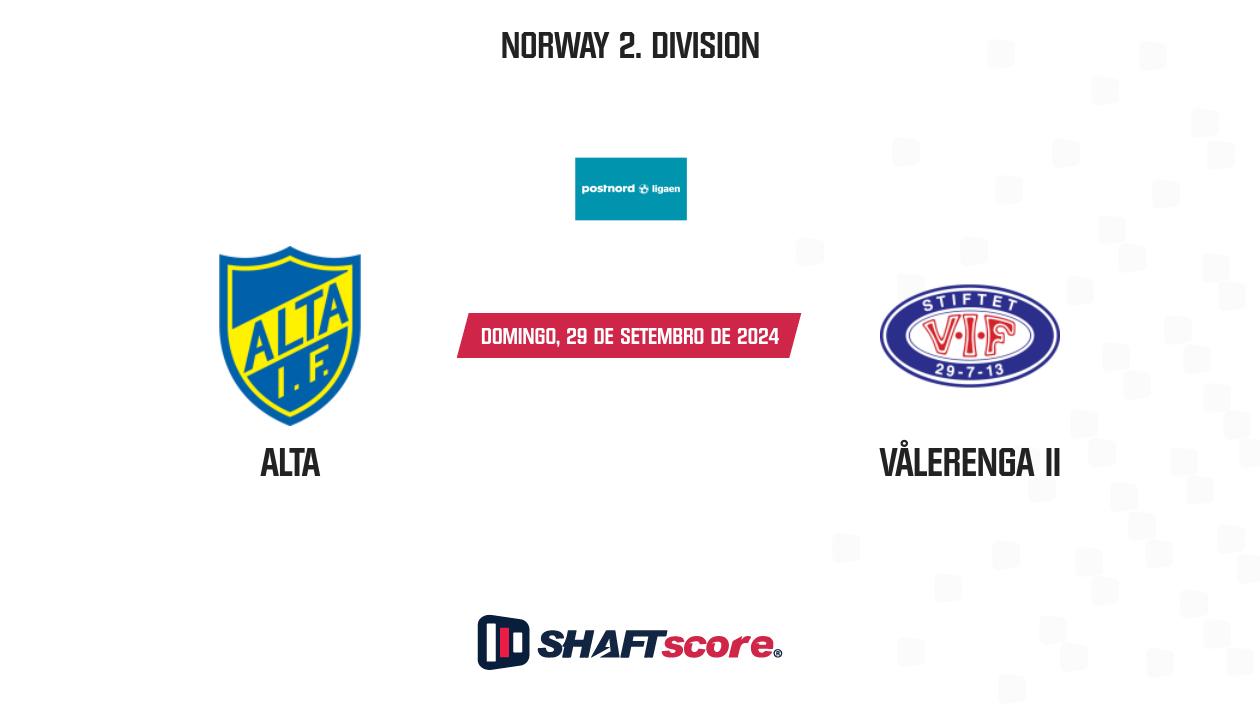 Palpite: Alta vs Vålerenga II