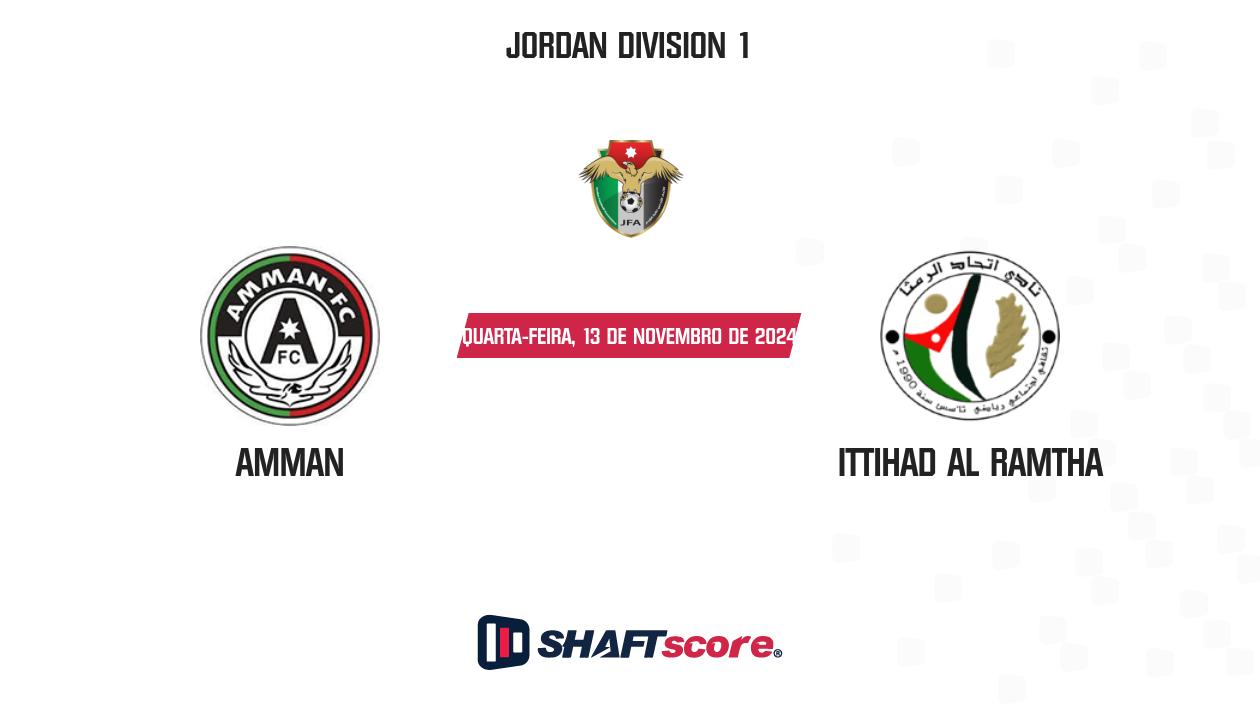 Palpite: Amman vs Ittihad Al Ramtha