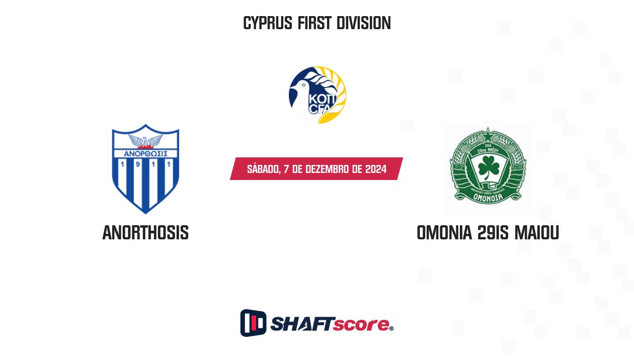 Palpite: Anorthosis vs Omonia 29is Maiou