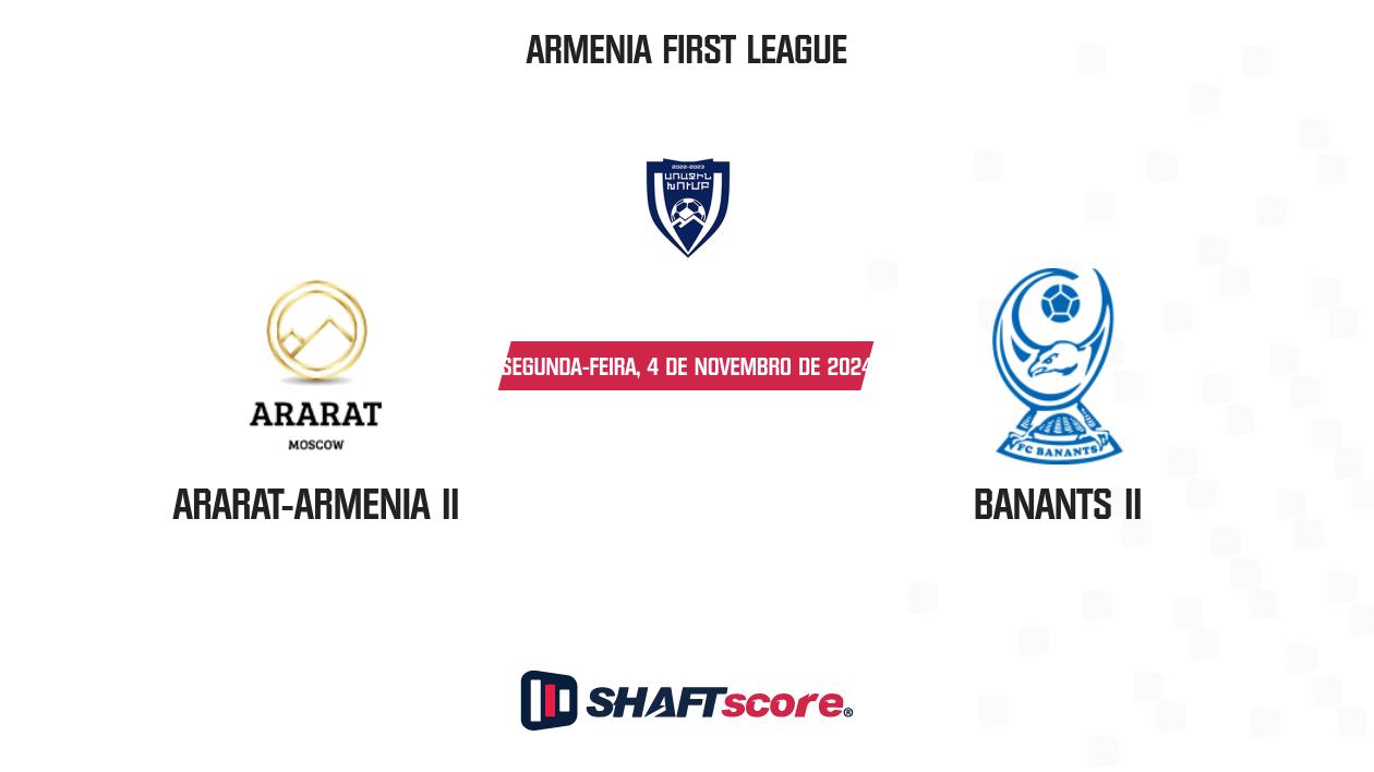 Palpite: Ararat-Armenia II vs Banants II