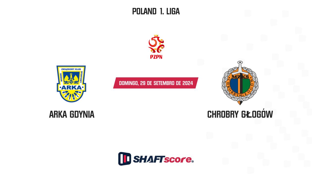 Palpite: Arka Gdynia vs Chrobry Głogów