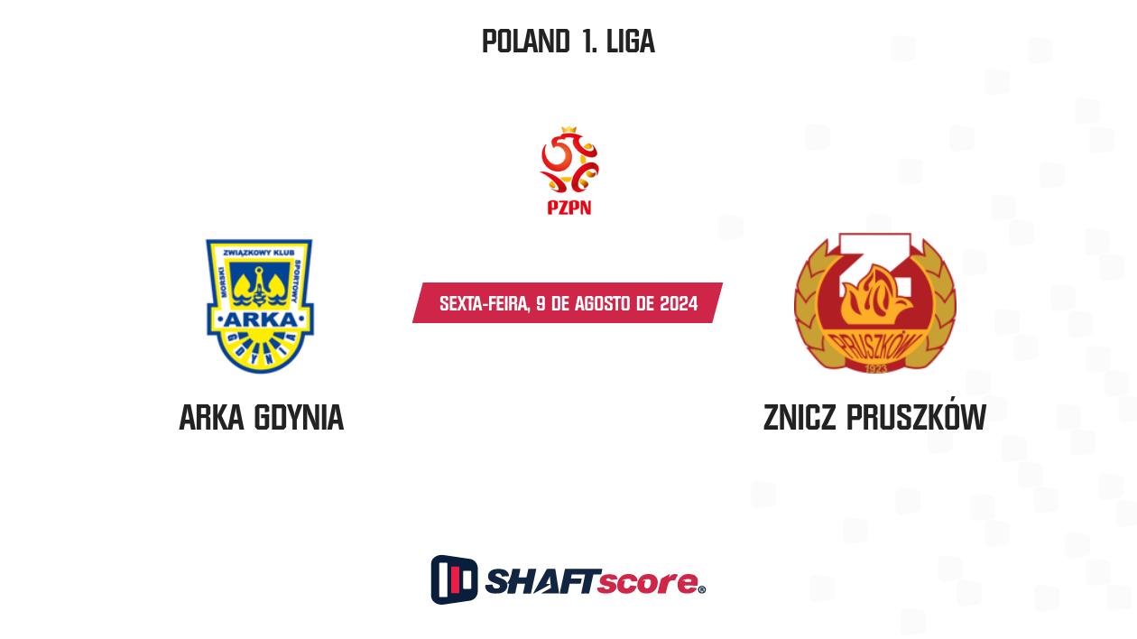 Palpite: Arka Gdynia vs Znicz Pruszków