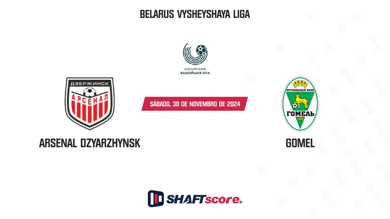 Palpite: Arsenal Dzyarzhynsk vs Gomel