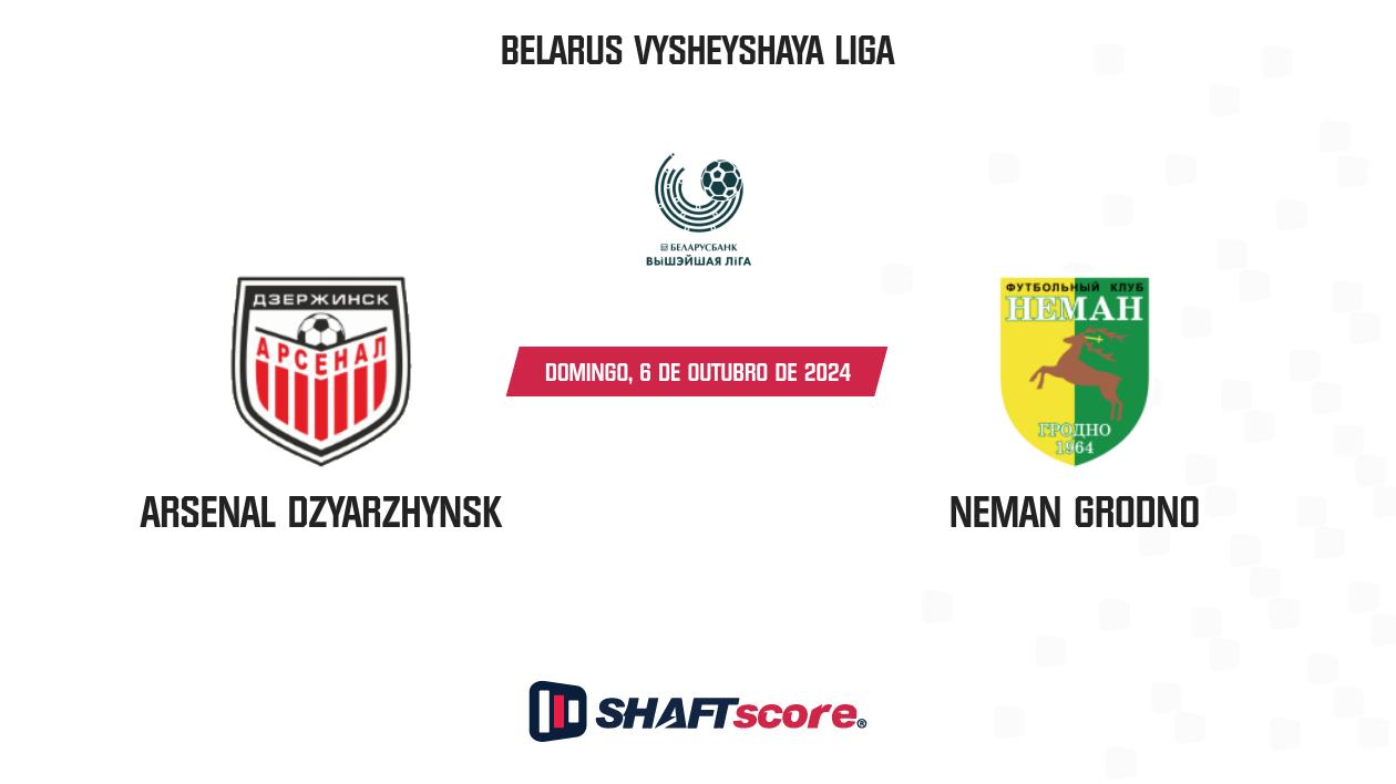 Palpite: Arsenal Dzyarzhynsk vs Neman Grodno