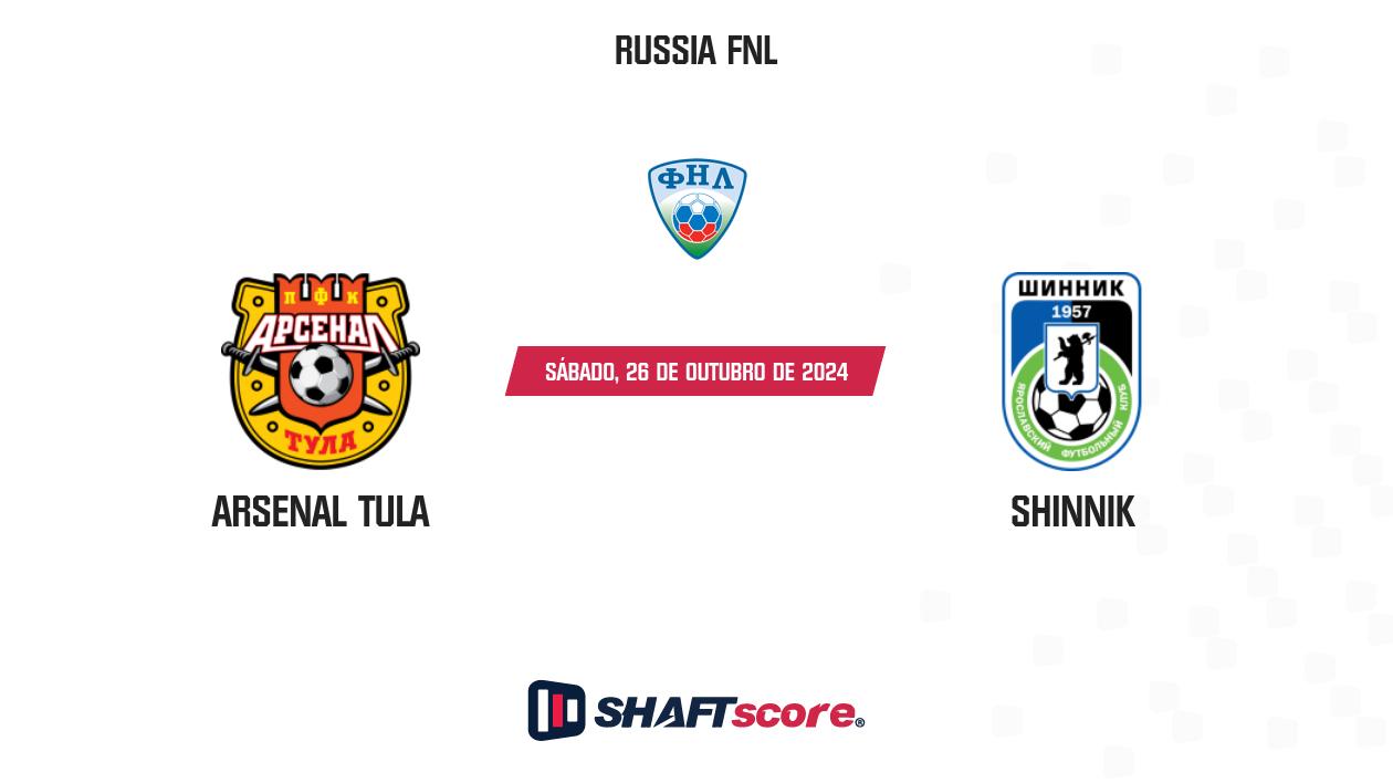 Palpite: Arsenal Tula vs Shinnik