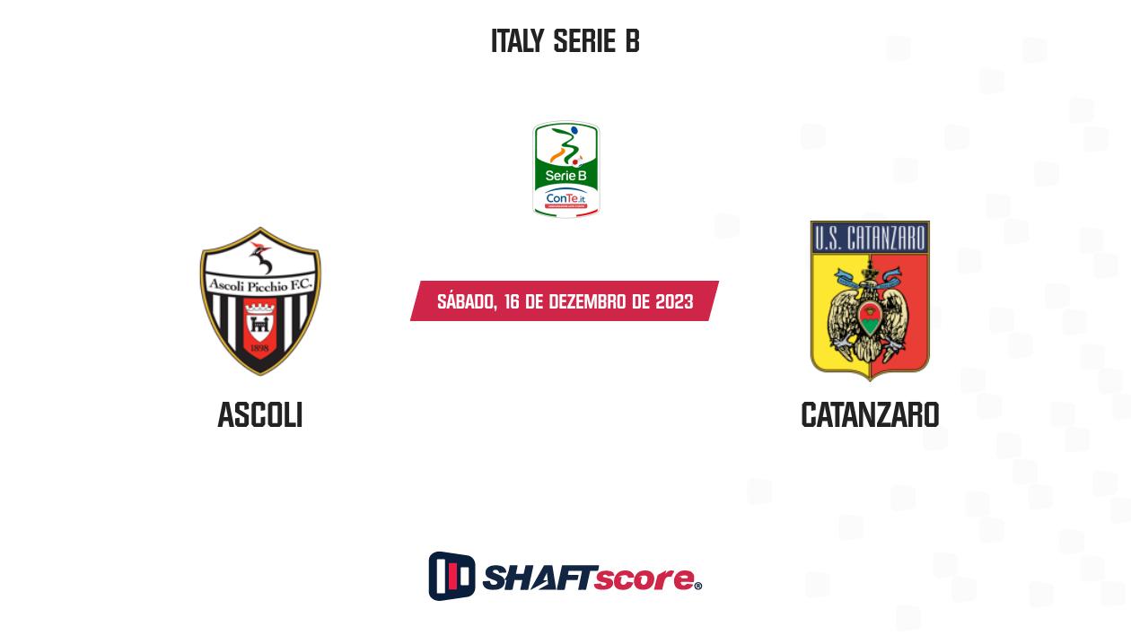 Palpite Ascoli x Catanzaro: 16/12/2023 - Série B da Itália