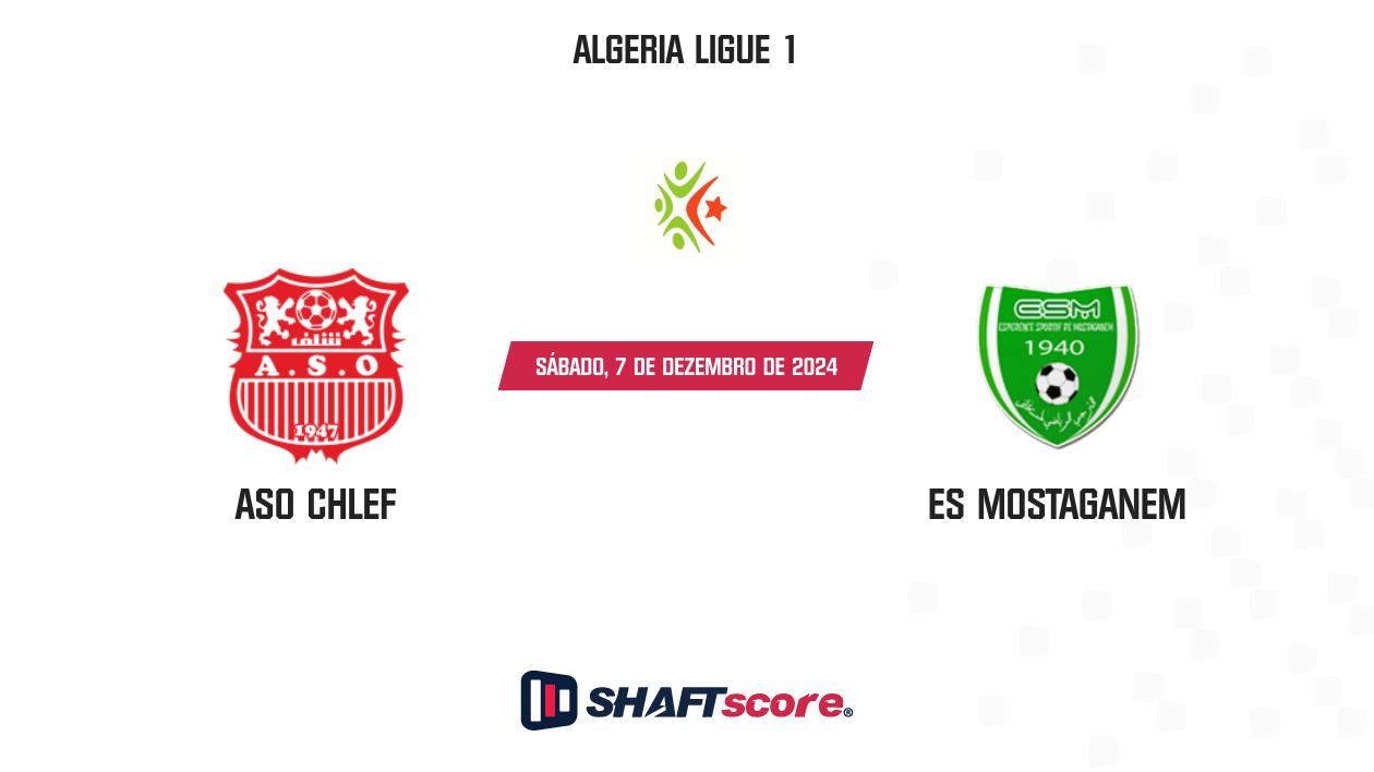 Palpite: ASO Chlef vs ES Mostaganem