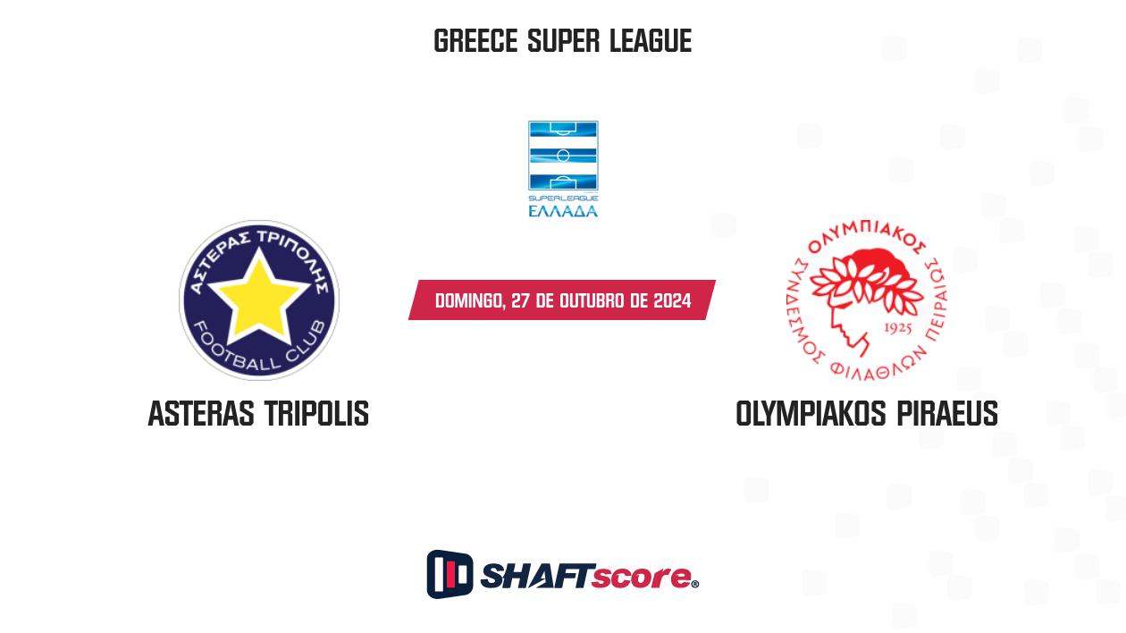 Palpite: Asteras Tripolis vs Olympiakos Piraeus