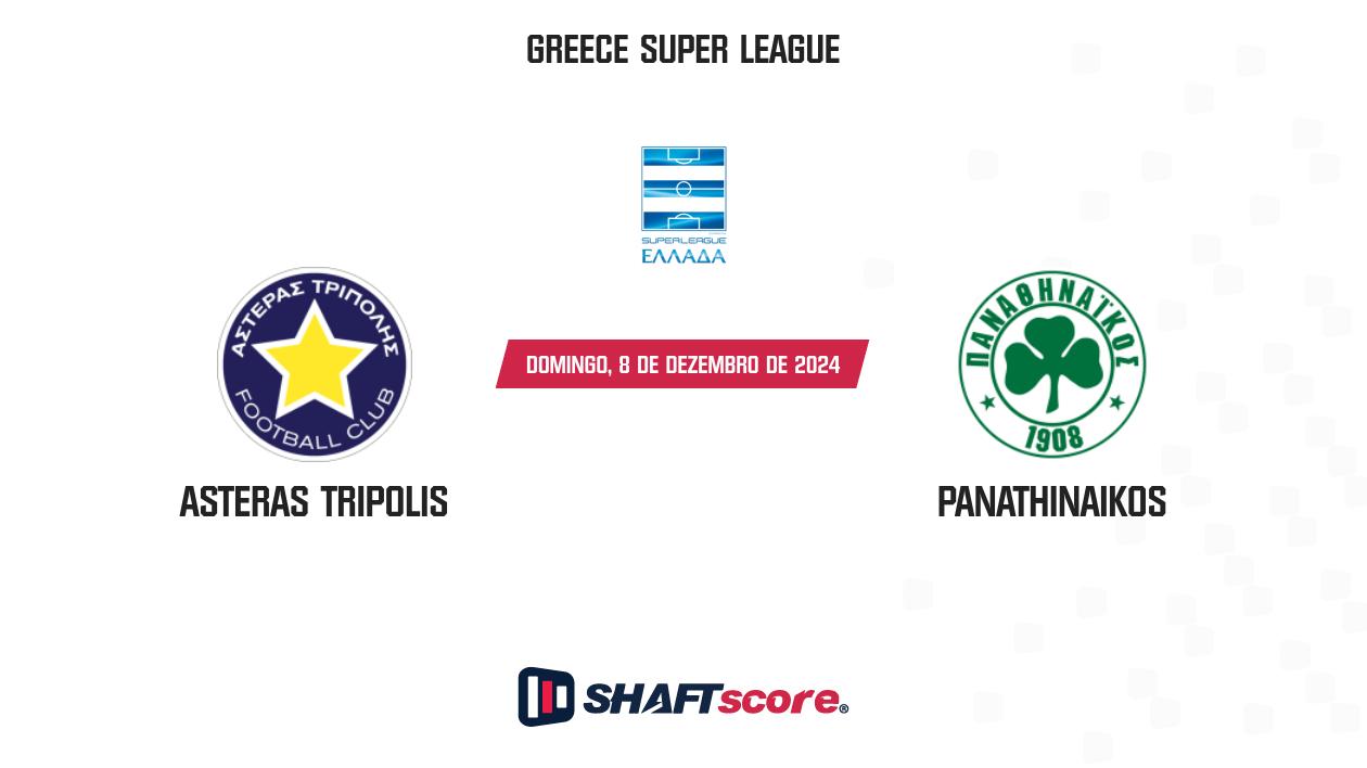 Palpite: Asteras Tripolis vs Panathinaikos