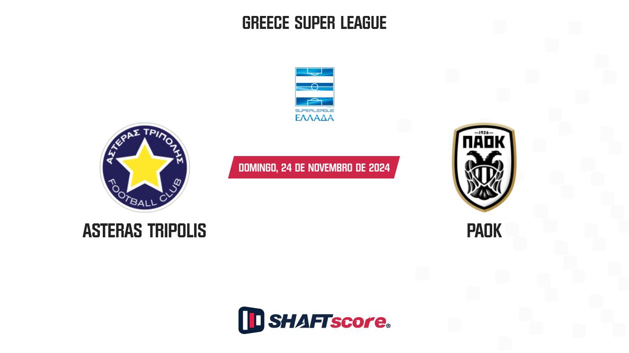 Palpite: Asteras Tripolis vs PAOK