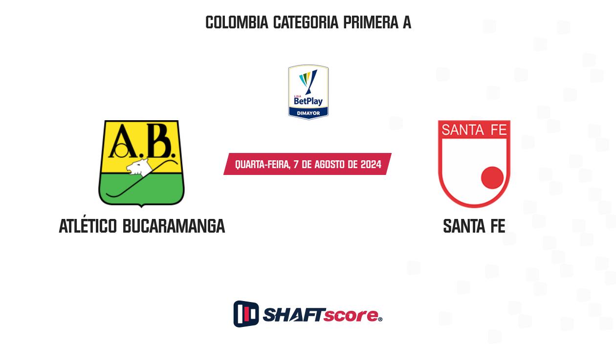 Palpite: Atlético Bucaramanga vs Santa Fe