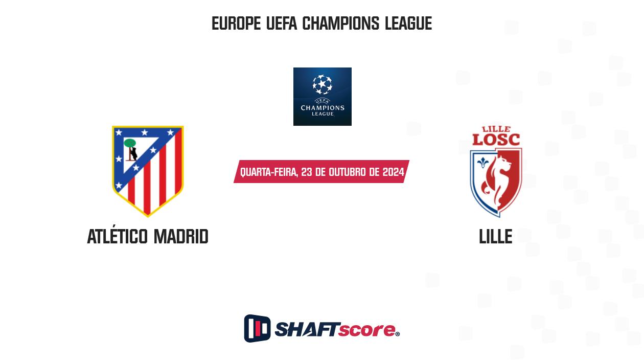 Palpite: Atlético Madrid vs Lille