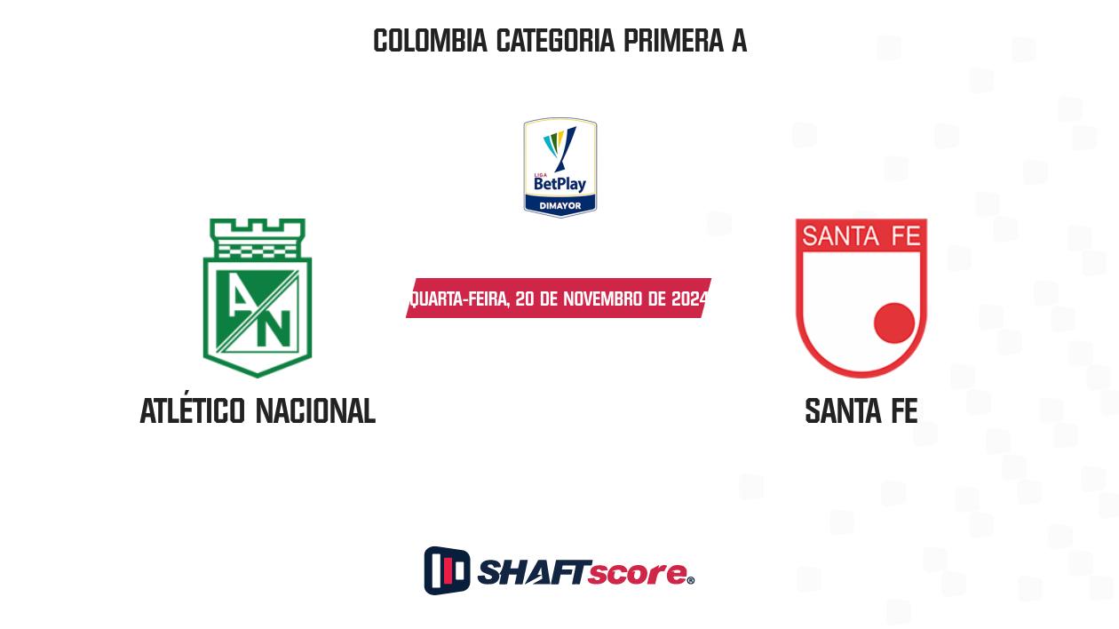 Palpite: Atlético Nacional vs Santa Fe