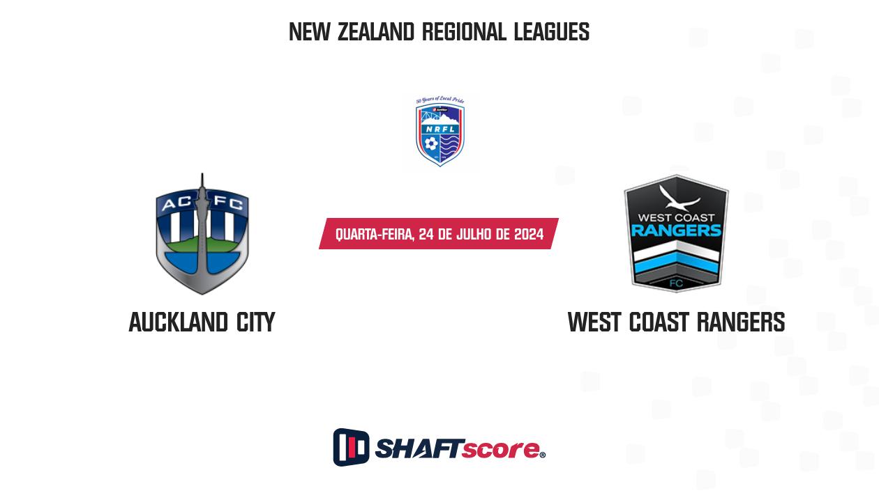 Palpite: Auckland City vs West Coast Rangers