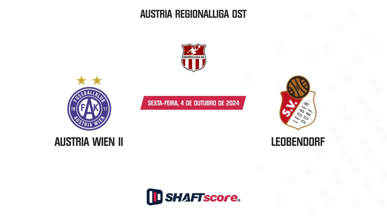 Palpite: Austria Wien II vs Leobendorf