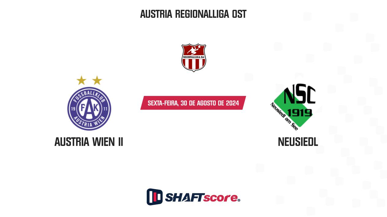 Palpite: Austria Wien II vs Neusiedl