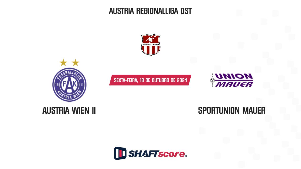 Palpite: Austria Wien II vs Sportunion Mauer