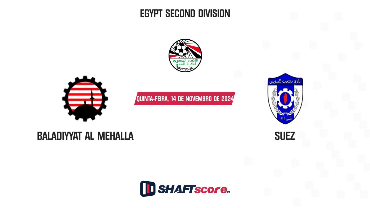 Palpite: Baladiyyat Al Mehalla vs Suez