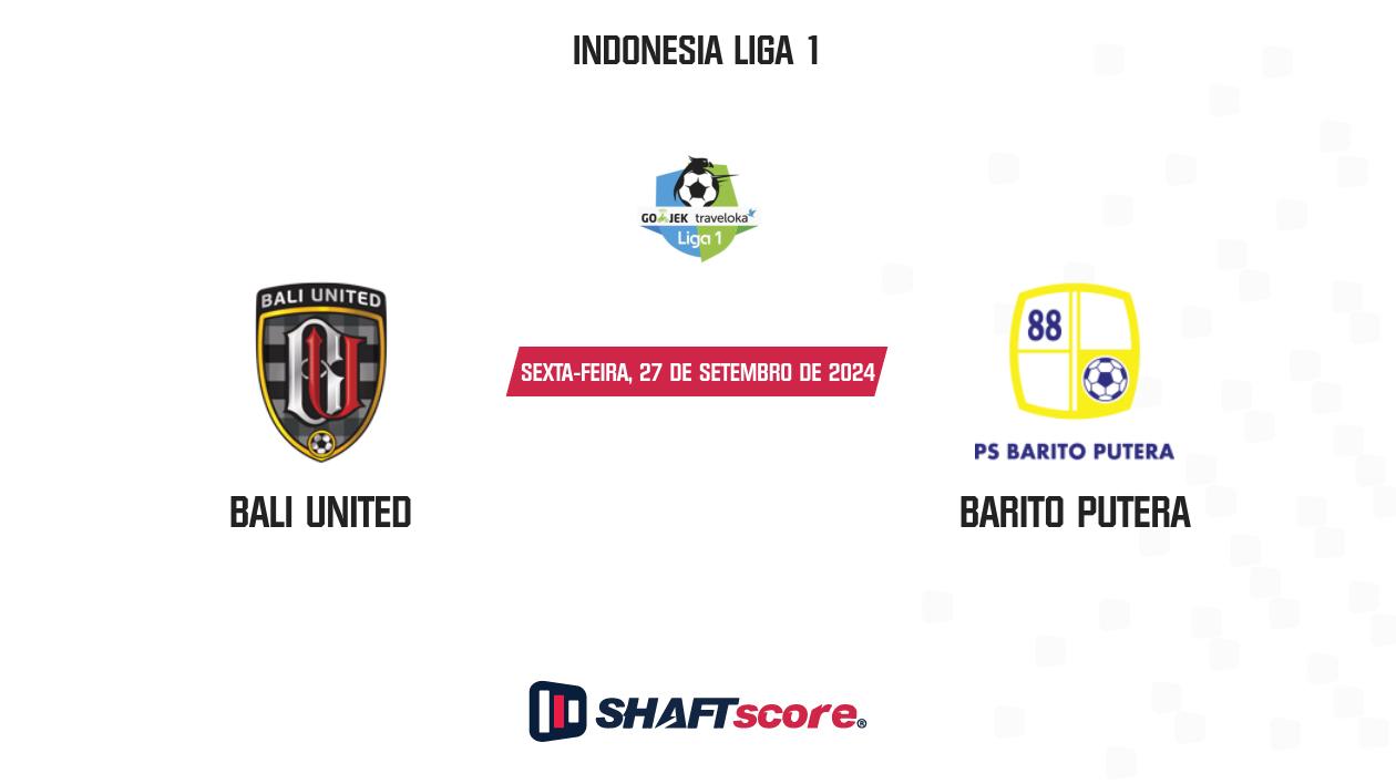 Palpite: Bali United vs Barito Putera