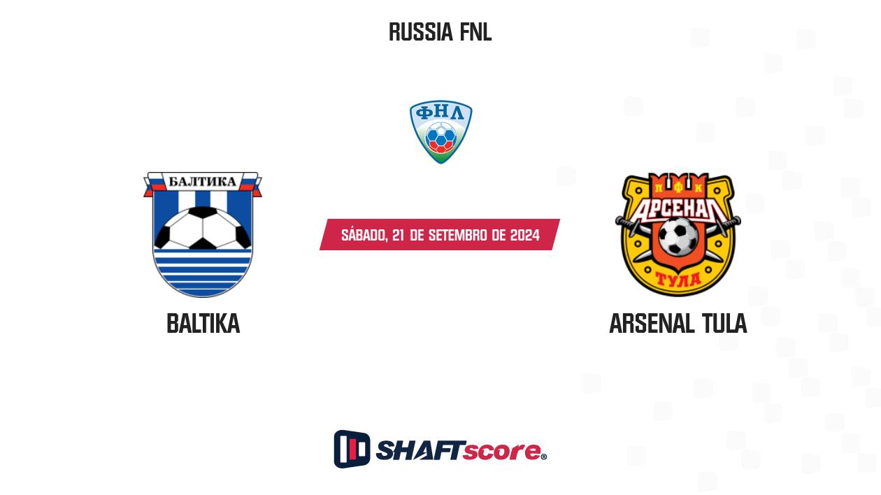 Palpite: Baltika vs Arsenal Tula